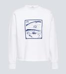 Толстовка ironworks из хлопкового джерси Bode, белый - фото