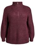 Свитер Zizzi Fllola, Wine Red - фото