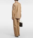 Кожаная рубашка Toteme, бежевый - фото 3