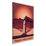 Фреска Artgeist Space Flight, красный - фото