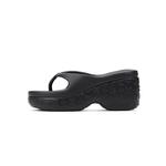 TRAPAR WAVES Женские черные шлепанцы, цвет Black - фото