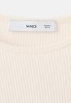 Топ Mango Long sleeved top, Off White/Off-White - фото 5