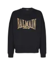 Вышитый свитшот Balmain College, черный - фото