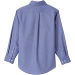 Однотонная оксфордская классическая рубашка для школьной формы Lands' End Husky для мальчиков 8–20 лет, белый - фото 2