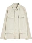 LEMAIRE твиловая куртка-рубашка, нейтральный - фото