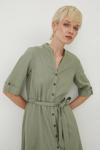 Льняное платье Medicine, зеленый - фото 2