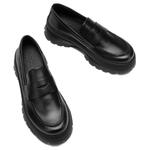 Лоферы женские черные Ecco - фото 4