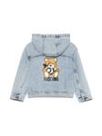 Джинсовая куртка Moschino Kids Teddy Bear, синий - фото 2