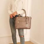 Сумка-сэтчел MKF Collection Cairo M Signature от Mia K MKF Collection, бежевый - фото 2