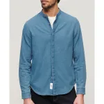 Лонгслив Superdry Merchant Grandad, синий - фото