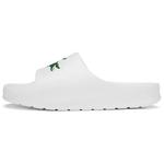 Шлепанцы мужские белые Lacoste - фото