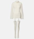 Шерстяное мини-платье Aya Muse, Papyrus - фото