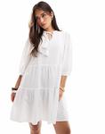 Платье-рубашка мини Vero Moda белого цвета - фото