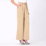 Прямые брюки со складками Smart And Joy, бежевый - фото 4