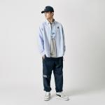 Брюки с аппликацией логотипа суженные Aape, синий - фото 9