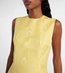 Платье миди Mara из муарового муара Emilia Wickstead, Lemon - фото 4