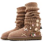 Сапоги UGG женские, каштановый - фото 4