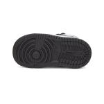 Кроссовки для малышей Air Jordan 1 Retro High OG TD, черный/белый - фото 3