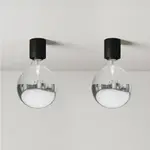 Комплект настенных светильников Creative Cables Waterproof, 2 предмета, черный - фото