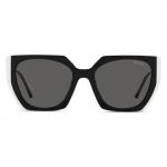 Солнцезащитные очки Prada SPR 15W, черный/темно-серый/белый - фото