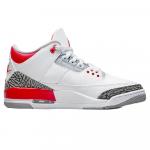 Кроссовки Nike Air Jordan 3 Retro, красный/серый/белый - фото 6
