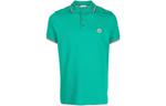 Футболка поло мужская зеленая Moncler - фото 2