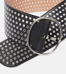 Украшенный кожаный ремень Alaïa, черный - фото 3