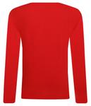 Лонгслив детский Hugo Kids с логотипом бренда, красный - фото 2