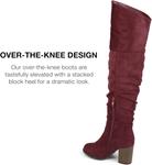 Ботинки Journee Collection womens Kaison, Wide Calf Wine - фото 3