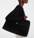 Большая замшевая сумка-тоут Toteme, черный - фото 2