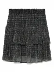 Юбка мини с эффектом металлик IRO, черный - фото 6