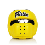 Защитный шлем Fairtex Full Face, размер L, желтый - фото