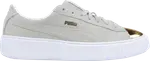 Кроссовки Puma Wmns Suede Platform White Gold, белый - фото