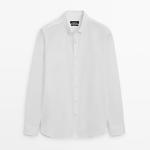 Рубашка Massimo Dutti Regular Fit Oxford, белый - фото