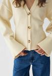 Кардиган Noella Cardigan, Ivory/Brown - фото 4
