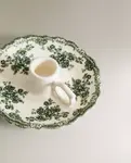 Подсвечник Zara Home Floral Earthenware, оливковый - фото 4