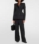 Балетки marcy с кристаллами Khaite, черный - фото 2