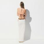 Накидка SKIMS Cotton Jersey Cover Ups Tie-sarong, бежевый - фото 4