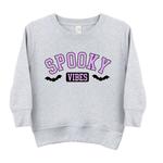 Толстовка с рисунком Spooky Vibes Bats для малышей The Juniper Shop, цвет Heather Grey - фото