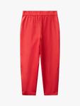Укороченные брюки из льна Benetton, Brick Red - фото 5