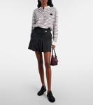 Мини-юбка плиссе из Re-Nylon Prada, черный - фото 2