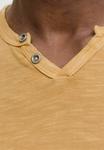 Футболка Jack & Jones ESPLIT NECK NOOS, Curry/Brown - фото 4