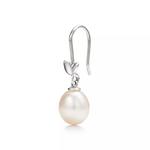 Серьги Tiffany & Co. x Paloma Picasso Olive Leaf Drop, серебро/жемчуг - фото 2