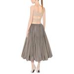 Юбка Alaïa с баской и сборками Alaia, серый - фото 4