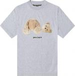 Футболка Palm Angels Pa Bear Classic Tee 'Melange Grey/Brown', коричневый - фото 2