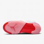 Кроссовки Nike Air Jordan 5 Retro, белый/розовый - фото 7