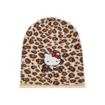 Шапки Hello Kitty для женщин Sanrio, leopard print hello kitty beanie - фото 4