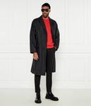 Пальто мужское Hugo шерстяное с поясом, черный - фото 2