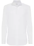 Рубашка с манишкой Brunello Cucinelli, белый - фото