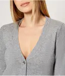 Шерстяной кардиган Stromboli Regular fit Pinko, серый - фото 4